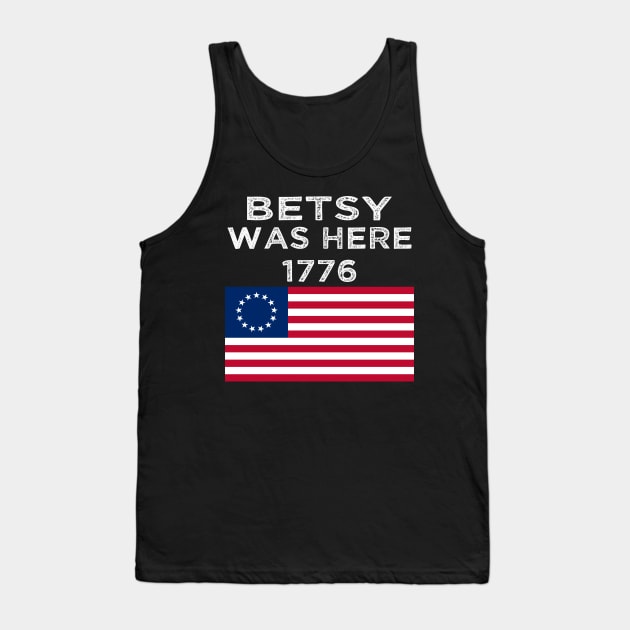 American Betsy Ross Flag Victory 1776 Tank Top by B89ow